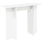 Console Table White 100 x 30 x 75 cm Engineered Wood