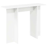 Console Table White 100 x 30 x 75 cm Engineered Wood - Close-Up Angle