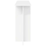 Console Table White 100 x 30 x 75 cm Engineered Wood - Rear View