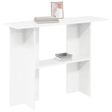Console Table White 100 x 30 x 75 cm Engineered Wood - Side View