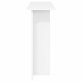 Console Table White 100 x 30 x 75 cm Engineered Wood - Rear View