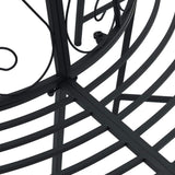 Tree Bench Ø 160 x 89 cm Steel Black Round