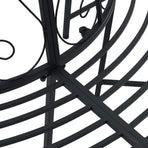 Tree Bench Ø 160 x 89 cm Steel Black Round