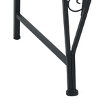Tree Bench 4-Seater 160 x 80 x 89 cm Steel Black Half-round