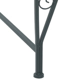 Tree Bench 8-Seater Ø 160 x 89 cm Steel Silver Grey Round - Front View