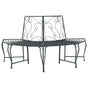 Tree Bench 4 -seater 160 x 80 x 89 cm steel Silver Grey