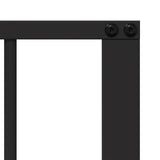 Dog Gate 2 Panels Black 100 x 100 cm Galvanised Steel