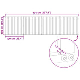Dog Gate 4 pcs Black 100 x 100 cm Galvanised Steel