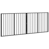 Dog Gate 2 pcs Black 100 x 80 cm Galvanised Steel - Top-Down View