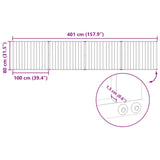 Dog Gate 4 pcs Black 100 x 80 cm Galvanised Steel - Close-Up Angle