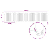 Dog Gate 4 pcs Black 100 x 80 cm Galvanised Steel - Rear View