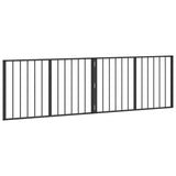 Dog Gate 2 pcs Black 100 x 60 cm Galvanised Steel