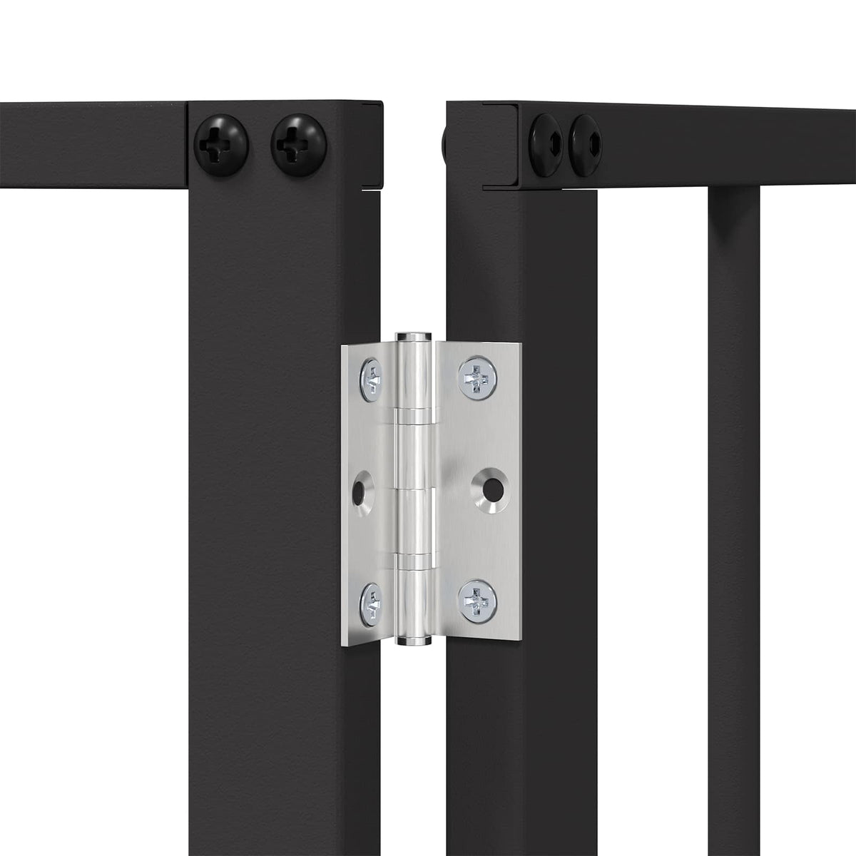 Dog Gate 4 pcs Black 100 x 60 cm Galvanised Steel