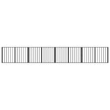 Dog Gate 4 pcs Black 100 x 60 cm Galvanised Steel