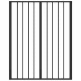 Dog Gate 4 pcs Black 80 x 100 cm Galvanised Steel