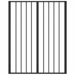 Dog Gate 4 pcs Black 80 x 100 cm Galvanised Steel