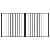 Dog Gate 2 pcs Black 80 x 80 cm Galvanised Steel