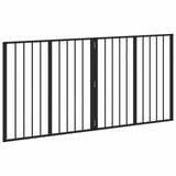 Dog Gate 2 pcs Black 80 x 80 cm Galvanised Steel - Top-Down View