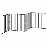 Dog Gate 4 pcs Black 80 x 80 cm Galvanised Steel