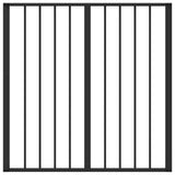 Dog Gate 4 pcs Black 80 x 80 cm Galvanised Steel