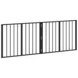 Dog Gate 2 pcs Black 80 x 60 cm Galvanised Steel - Top-Down View