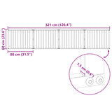 Dog Gate 4 pcs Black 80 x 60 cm Galvanised Steel - Close-Up Angle