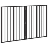Dog Gate 2 pcs Black 60 x 80 cm Galvanised Steel - Top-Down View