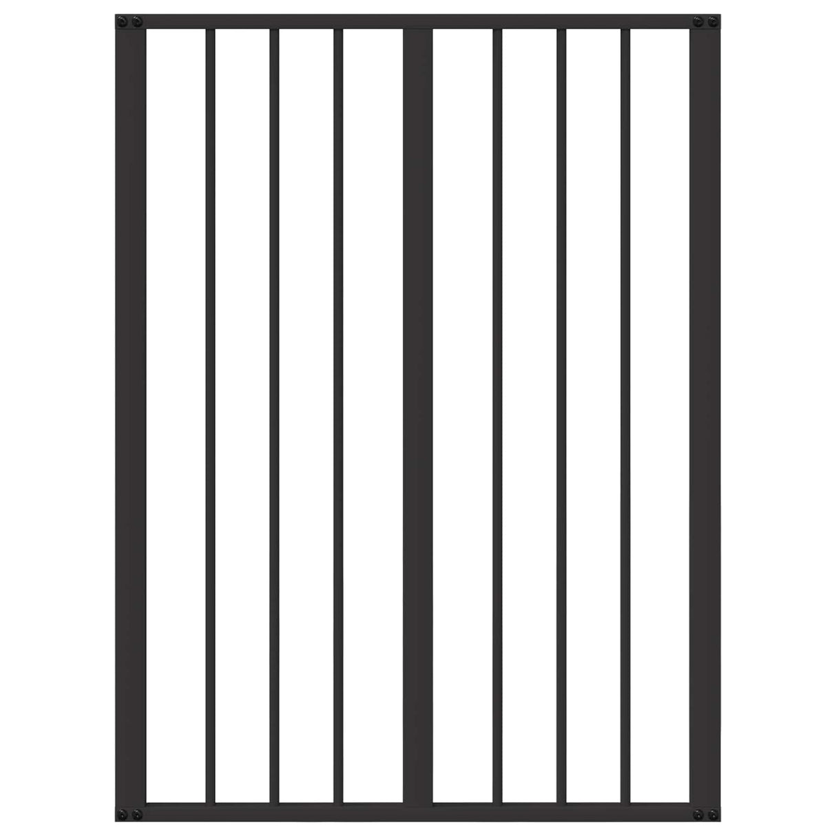 Dog Gate 2 pcs Black 60 x 80 cm Galvanised Steel