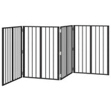 Dog Gate 4 pcs Black 60 x 80 cm Galvanised Steel - Top-Down View