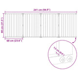Dog Gate 4 pcs Black 60 x 80 cm Galvanised Steel - Close-Up Angle