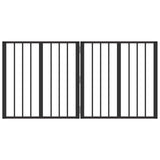 Dog Gate 2 pcs Black 60 x 60 cm Galvanised Steel