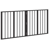 Dog Gate 2 pcs Black 60 x 60 cm Galvanised Steel