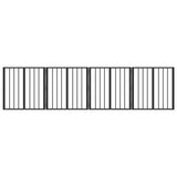 Dog Gate 4 pcs Black 60 x 60 cm Galvanised Steel