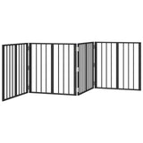 Dog Gate 4 pcs Black 60 x 60 cm Galvanised Steel - Top-Down View