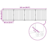 Dog Gate 4 pcs Black 60 x 60 cm Galvanised Steel