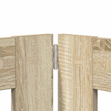Foldable Dog Gate with Stands 2 pcs Sonoma Oak 200.5 cm - 45-Degree Angle