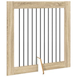 Foldable Dog Gate with Stands 2 pcs Sonoma Oak 200.5 cm - Top-Down View