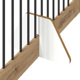 Foldable Dog Gate with Stands 4 pcs Artisan Oak 401 cm - 45-Degree Angle