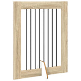 Foldable Dog Gate with Stands 2 pcs Sonoma Oak 160.5 cm - Top-Down View