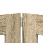 Foldable Dog Gate with Stands 4 pcs Sonoma Oak 401 cm