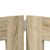 Foldable Dog Gate with Stands 4 pcs Sonoma Oak 401 cm - Top-Down View