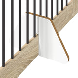 Foldable Dog Gate with Stands 4 pcs Sonoma Oak 401 cm - 45-Degree Angle