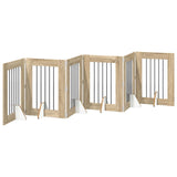 Foldable Dog Gate with Stands 6 pcs Sonoma Oak 362 cm