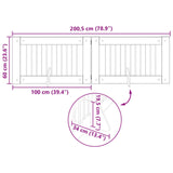 Foldable Dog Gate with Stands 2 pcs Sonoma Oak 200.5 cm - Extra Image