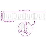 Foldable Dog Gate with Stands 4 pcs Sonoma Oak 401 cm - Extra Image