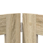 Foldable Dog Gate with Stands 6 pcs Sonoma Oak 602 cm