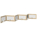 Foldable Dog Gate with Stands 6 pcs Sonoma Oak 602 cm