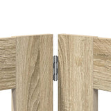 Foldable Dog Gate with Stands 2 pcs Sonoma Oak 160.5 cm