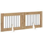 Foldable Dog Gate with Stands 2 pcs 160.5 cm