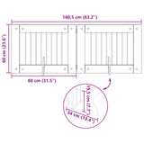 Foldable Dog Gate with Stands 2 pcs Artisan Oak 160.5 cm - Extra Image